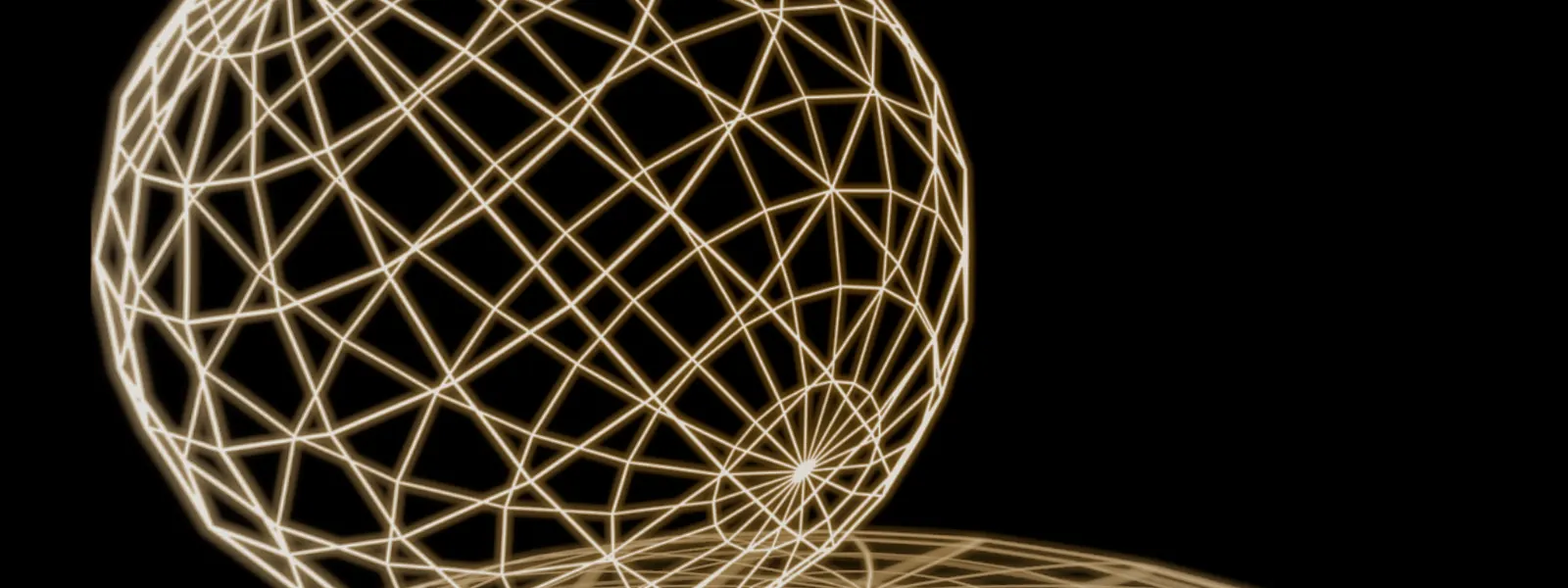 Glowing wireframe globe on a dark background, symbolizing Atlas Tech Solutions' web and IT services